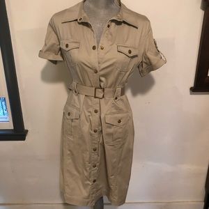 Calvin Klein Short Sleeve Dress w/ Belt